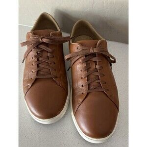 Cole Haan Grand Crosscourt II Sneakers Mens 9.5 Brown Leather Tennis Shoe C26521